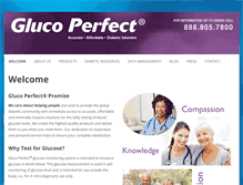 Tablet Screenshot of glucoperfect.com